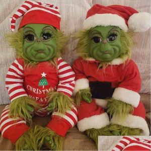Julekorationer docka söt jul fylld plysch leksak xmas gåvor för barn hem dekoration i lager 3 211223 bästa kvalitet drop de dhbul