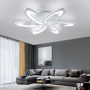 Nowoczesne akrylowe żyrandol LED wewnętrzny salon do sypialni Dmmming Plafond Kitchen Lightingu