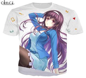 Neue Stil Anime Saenai Heldin No Sodatekata T Shirt Männer Frauen 3D -Druck Japan Kimono Anime Girls Plus Size Harajuku Streetwear Top6992811