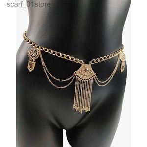 Waist Chain Belts Waist Chain Belly Chain Punk Fashion Bo Jewelry for Women Pendant Tassel Sexy Goth Luxury Stage Accessories Dress Jewelry GiftL231221