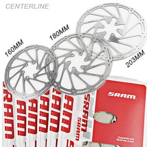 MTB Bicycle Disc Brake Fit SRAM Bike Rotor 160mm 180mm 20m Rotores de freios da montanha de estrada hidráulica de linha central 231221