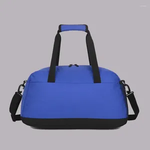 Outdoor Bags High Capacity Travel Luggage Duffel Pouch Portable Blue Sports Gym Bag Light Waterproof Nylon Fitness Men Swimming Training