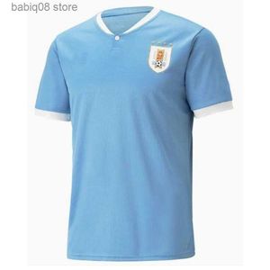 Fans toppar Tees 2022 Uruguay Soccer Jersey 22/23 L.Suarez E.Cavani N.De La Cruz National Team Shirt G.De Arrascaeta F.Valverde R.Araujo R.Bentancur Football Uniform