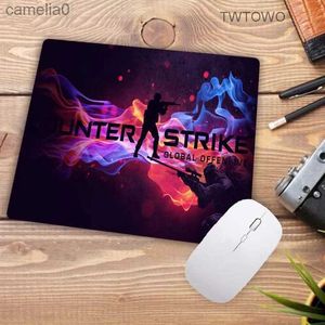 Muskuddar handled vilar 26*21 cm små muspador för CS Go Counter Strike möss MAT DIY Designmönster datorspel Muspad Tabellmattan Promotionl231221