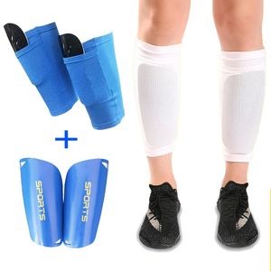 1ペアサッカー用のサッカー保護靴下とサッカーのパッドのためのポケット付きレッグスリーブサポートガードアダルトカーフサポート231220