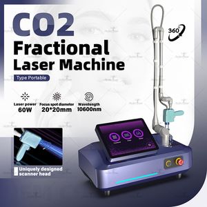 60W Nuovo CO2 Macchina Laser Frazionario Rimozione del Pigmento Dispositivo di Resurfacing della Pelle Trattamento dell'acne Rimozione delle Rughe Consegna Veloce