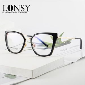 Solglasögon Fashion Square Reading Glasses Women Anti Blue Light High Quality Cat Eye Presbyopia Woman Big Oversize Clear Eyewear275s