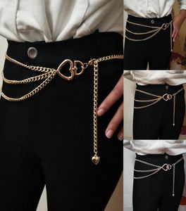 Fashion Retro Chain Belts for Women WeldAnds Cincha Chain Chain Multilayer Tassel Tassel Jewelry Dress Waist Belts6367268
