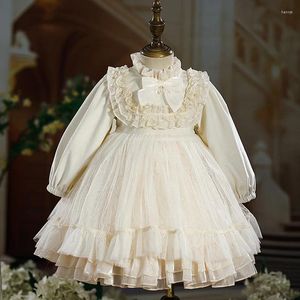 Girl Dresses Spanish Girls Boutique Dress Baby Birthday Party Kids Lace Ball Gown Toddler Princess Lolita Infant Clothing