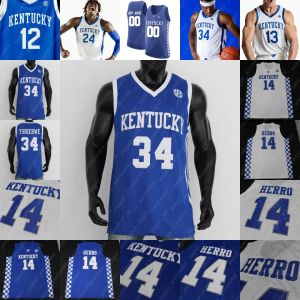 Kentucky Wildcats كرة السلة القميص كريم واتكينز جوستين إدواردز أنطونيو ريفز تري ميتشل روب ديلينجهام أدو ثيرو أوسكار تشيبوي ديفين بوكير تيريز ماكسي