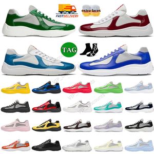 Män kvinnor casual skor amerikansk cup xl låg läder nylon pvc mesh snörning campus designer trippel svart vit gummi sula tyg sneakers utomhus tränare jogga 36-46