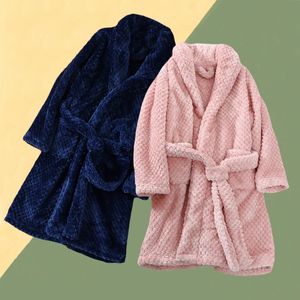 Soft Children Flannel Pajamas Autumn and Winter Pajamas for Girl Warm Kids Bathrobe Boy Sleepwear Family Matching Homewear 4-16Y 231221