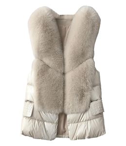 Меховой жилет, женский короткий пуховый жилет с имитацией перьев, тонкая темпераментная куртка, осенне-зимняя модная куртка Amatch 2111208906088