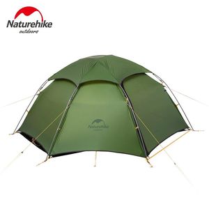 シェルターNatureHike Cloud Peak 15D Four Seasons Tent Tent Outdoor 23 People Outdoor Camping Hiking RainProof DoubleLayer Tent