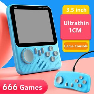 Spelare G7 Handheld Retro Proteable Games Console 3.5 -tums skärm 1 cm Ultratin Support FC/SFC/NES AV Video Game Players Gamepad for Kids G