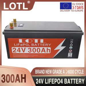 Batterien 12V 24V 400Ah 300Ah 200Ah LiFePO4 Lithium-Eisenphosphat-Batterie Eingebautes BMS 6000 Zyklen für Wohnmobil-Camper Golfwagen Solarspeicher