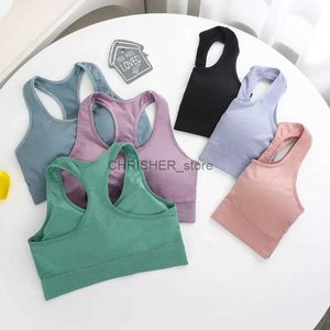 Yoga Outfit Gym Sport BRA CROP TOP SHOT SHOTCHOUNCH Running High Intensity Yoga Back Sports Bra para Women Active Wear Push Up BRAL231221