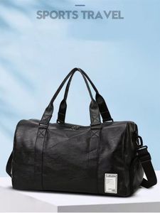 Мужская водонепроницаемая дорожная сумка, просторная ручная сумка на одно плечо для коротких деловых поездок и фитнеса