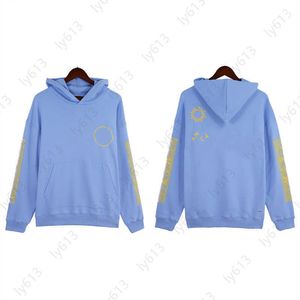 Tasarımcı Hoodies Kadın Erkek Hoodie Grafik Hoody Sweatshirts Amerikan High Street Retro Çift Modeller Düz Renkli Pamuk Baskılı Sweatshirt Erkek Hoodie