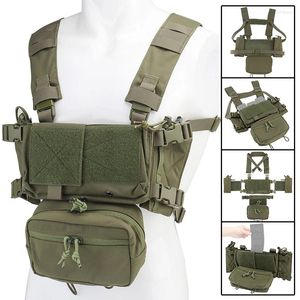 Hunting Jackets Military Chest Rig Tactical Shooting Training Combat Vests With 5.56 9MM Mag Pouch Paintball CS Army Accessories