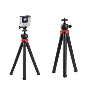 360 Degree Flexible TPR Mini Tripod Portable Octopus Tripod for Smartphone and Camera phone tripod 231221