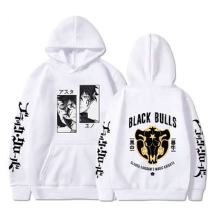 Novo Anime Black Clover Hoodie Bulls ASTA YUNO Sorto gráfico unissex haruku pulôver casual hop streetwear