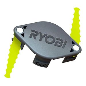 Parts Tool Parts Double Blade Heavy Duty Trimmer Head For Ryobi ACFHRL2 18V 24V 40V Hybrid RY40210 RY40210A Lawn Mover Grass Strimmer Ga