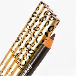 Eye Shadow Leopard Print Double Head Eyebrow Pencil Waterproof And Durable Not To Remove The Perfect 231013 Drop Delivery Health Bea Dhxlw