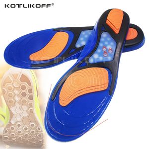 Sportskostillbehör för skor Sport Running Silicone Gel Insoles Plantar Fasciitis Heel Massagerande stötdämpning Fot PAD 231221