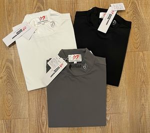 Golf långärmad herrgolf casual t-shirt andningsbar polo skjorta snabbt torkande tyg plus sammet bas 2116b