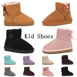 Australien Kinder Schuhe Designer Boots Uggskid Mini Boot Frauen Winter Boot Moon Pink Brown Plattform Stiefel Kleinkind Baby Jungen Mädchen Enfant Säugling Jugend Kinder Booties