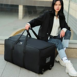 Stor kapacitet unisex Universal Wheel Travel Bag Duffle Dålig Oxford Simple Multifunktion Handväska Carryon Bagage Suitcase 231221