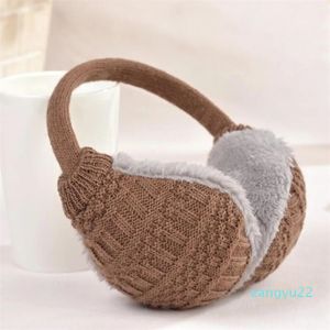 Ear Muffs Zimowe ucho Kobiety ciepłe dzianiny Warmywacze Kobiety Dziewczęta Plush Earlap Oczywiście cieplejsze akcesoria do opaski