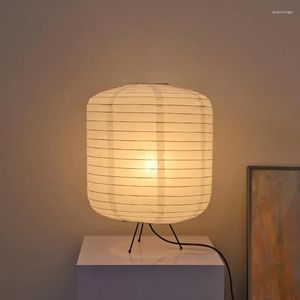 Lampor bordslampor japansk rispapper design Akari Noguchi Yong Desk Lamp sovrum Heminredning Studie Vardagsrum Lykta Ljusarmaturer