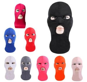 Máscaras de bicicleta Máscaras de 3 orifício de lenço esportivo Bandana Equipamento Garda de mão de mão de casa de caminhada Máscara Balaclava Balaclava Outdoor5299942