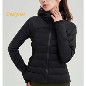 A4 Designerin Frauenjacken LU-49 Mantel Schlanker fit Kapuze laufen Outdoor Warm Winter Sport Yoga Down Jackets Damen Workout Wear AW4