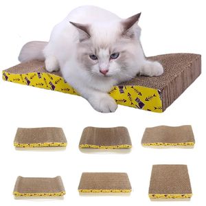 Cat Toys Pet Scratching Board Corrugated Cardboard Pad Grinding Nails Interactive Protecting Furniture Cats Scratcher Toy 231221