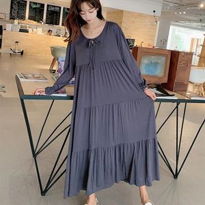 Abbigliamento da donna da donna Nightdress a maniche lunghe per donne abiti da torta pigiama abbiglia