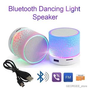 Datorhögtalare Bluetooth Mini -högtalare Trådlös högtalare Färgglada LED -kort USB Subwoofer Portable Mp3 Musik Sound Column For PC Phone