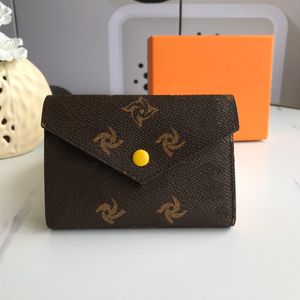 Kvinnor plånbok designer mynt handväska lyxig plånbok man m41938 äkta läderbrun blommor flera stilar bönpengar klipp original läder klassisk cowhide foder