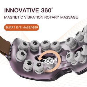 Magetic Therapy Eye Massager Bluetooth Eye Massage Glasses Relax Acupressure Relief Eyes Fatigue Dark Circle Eye Care Instrument 231221