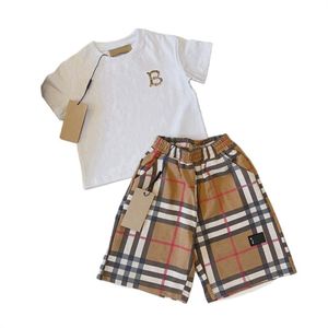 Set di abbigliamento per bambini di lusso Summer Boys Girls Letter Short Short Short Short Shirt Designer Brand Brand Childre