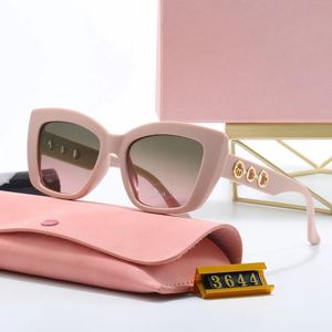 pink sunglasses miumius sunglasses for women European and American style Trends sweet ladies sunglasses square cat eye sun glasses uv400 protection womens goggles