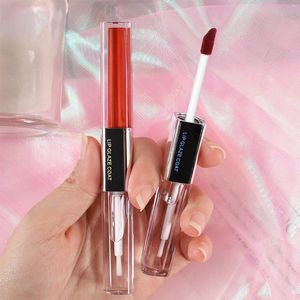 Lip Gloss Double-Headed Lipstick Colorful Non-Stick Cup Tint For Party Daily Work