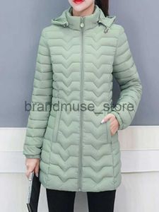 Giacche da donna giacca da donna cappotto trapuntato parka con cappuccio nuovo vestiti invernali donne colori solido comfort sciolto abiti casual padiglioni in cotone 2023 J231222