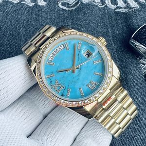 Dzień 40 mm męski zegarek automatyczny 904L Sapphire ze stali nierdzewnej Ukryta składana klamra 18K Back Luksusowy zegarek dla kobiet z Diamond Jason007