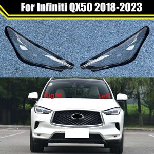Car Headlight Cover for Infiniti QX50 2018-2023 Front Lampshade Headlamp Shell Transparent Lampcover Auto Light Housing Case