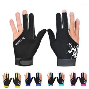 Five Fingers Luves Jaycosin Winter Spandex Snooker Snooker Pool de luvas de bilhar com três dedos à esquerda e à direita Aberta L5010031289P