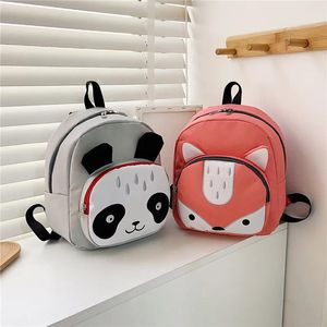 Väskor barnsäckar pojkar flickor dagis nylon panda kanin ryggsäck tecknad tryckt barn ryggsäck söta djur små bokväska