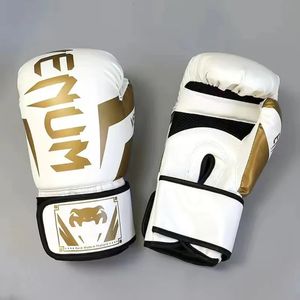 68101214oz Профессиональные боксерские перчатки PU Утолщенные MMA Fighting Sanda Training Glove Muay Thai аксессуары 231222